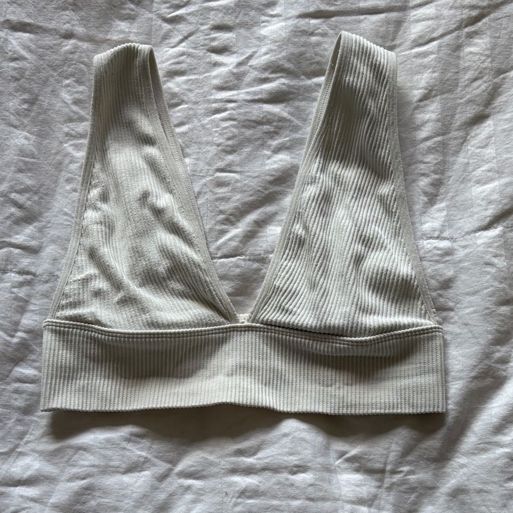 Garage Ribbed Cream Bandeau